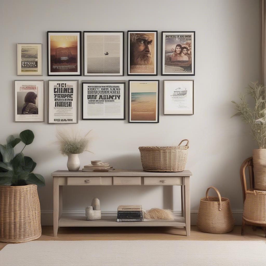 Gallery Wall in a Living Room