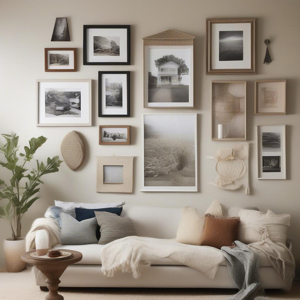 Gallery Wall in Living Room