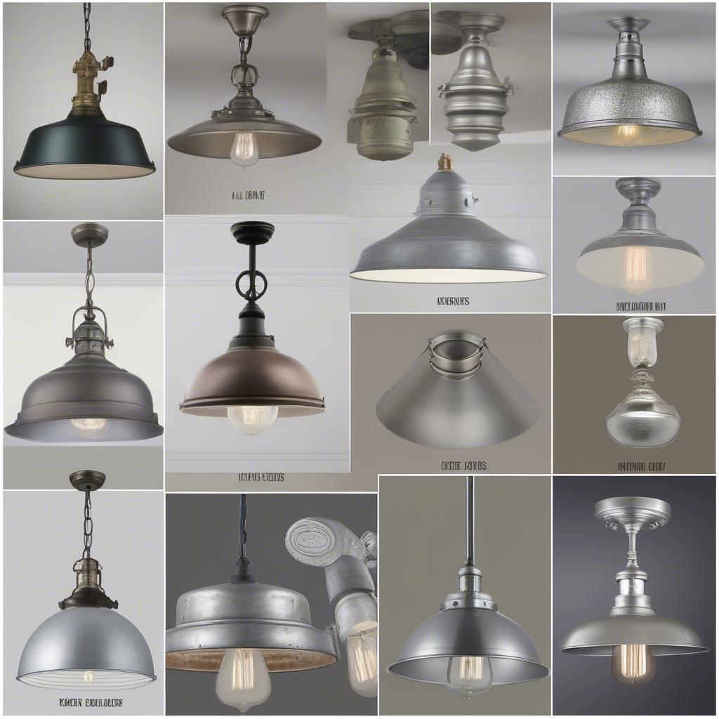 Different Styles of Galvanized Ceiling Lights