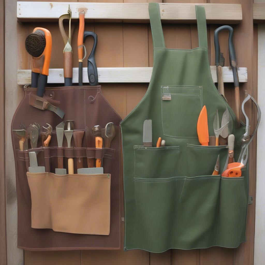 Various Garden Tool Aprons