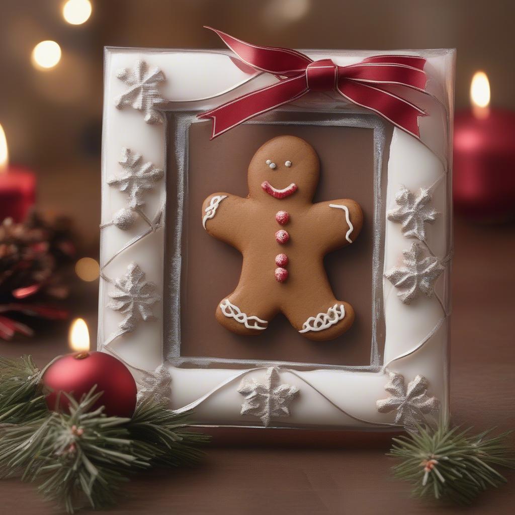 Gingerbread Picture Frame Gift Wrapped