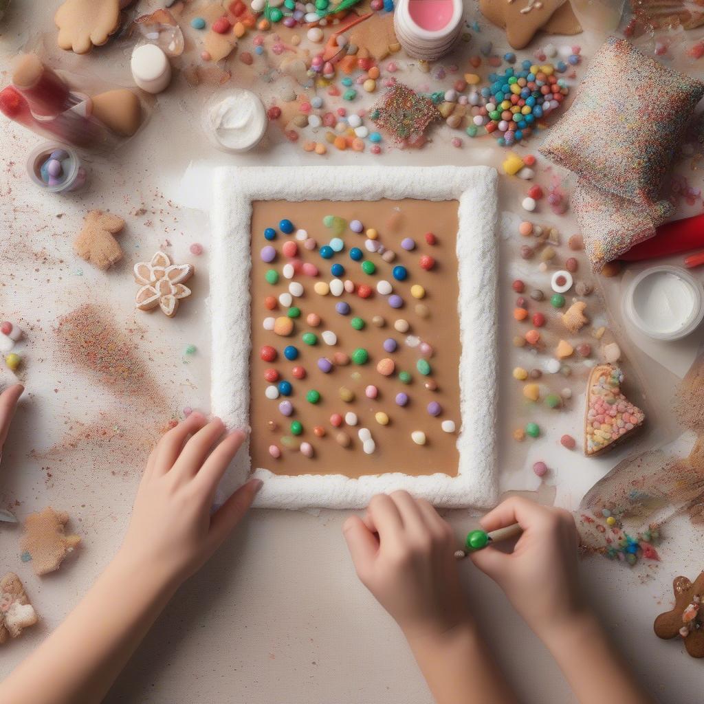 Making a Gingerbread Picture Frame