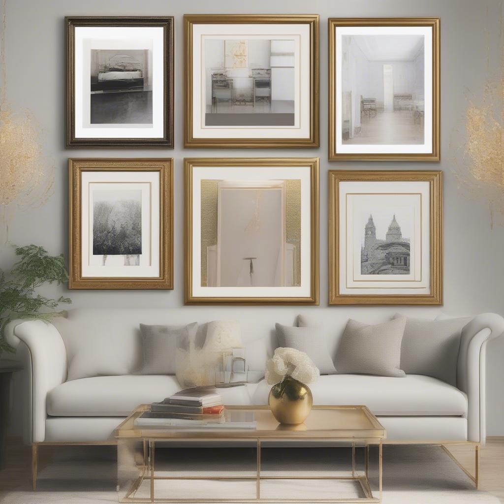 Matching Gold 11x14 Frames to Decor