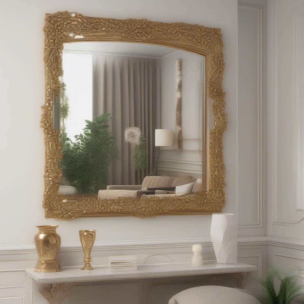 Gold Framed 24x36 Wall Mirror