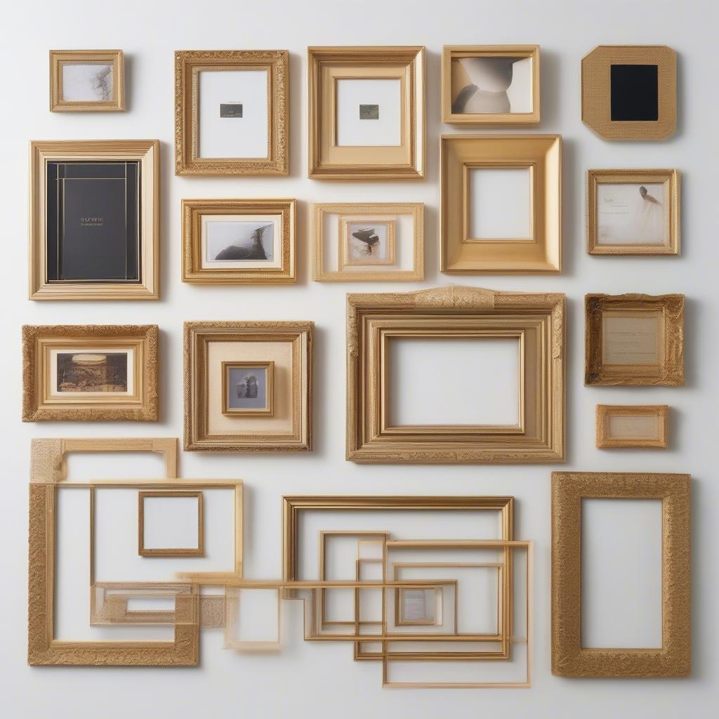 Different Styles of Modern Gold Photo Frames