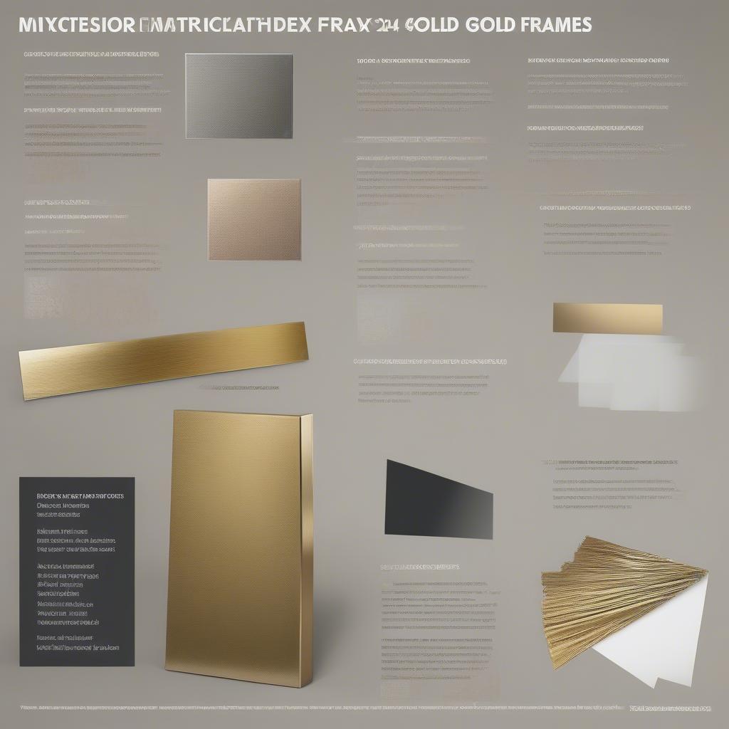 Gold Poster Frame 24x36 Materials Comparison