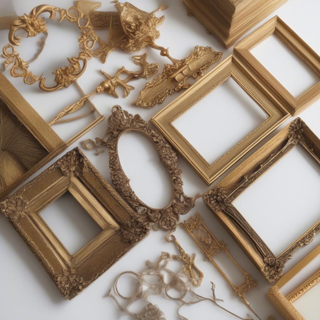 Variety of Gold Small Frames