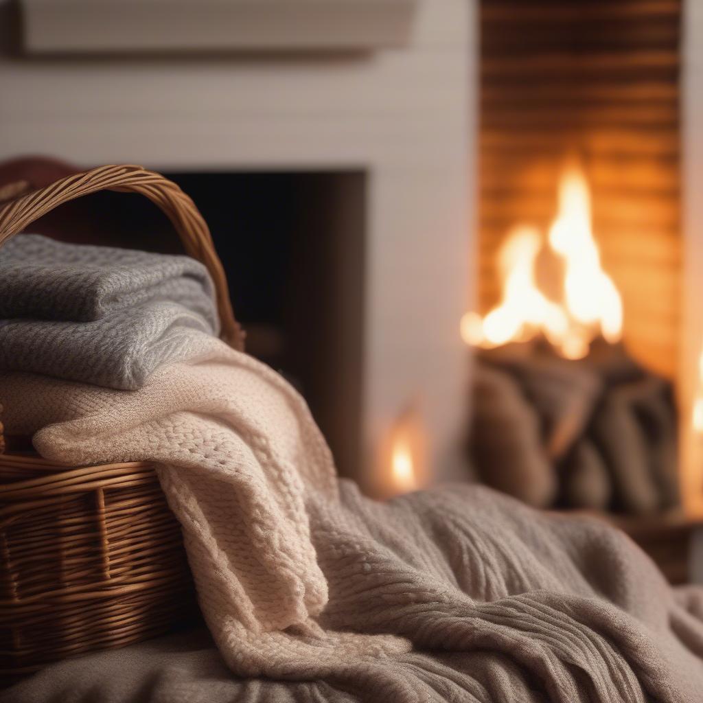 Cozy Wicker Basket for Good Night Friday