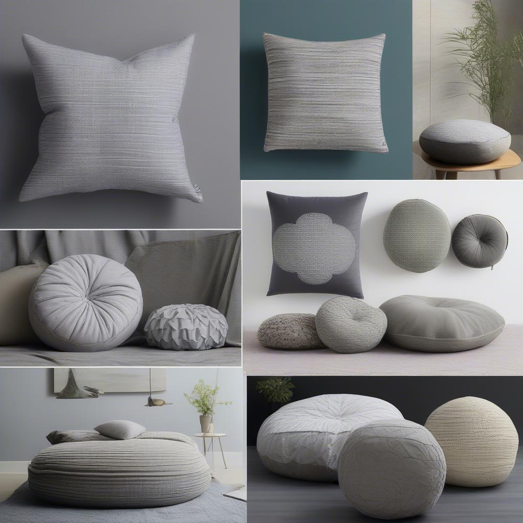 Styling Gray Round Pillows