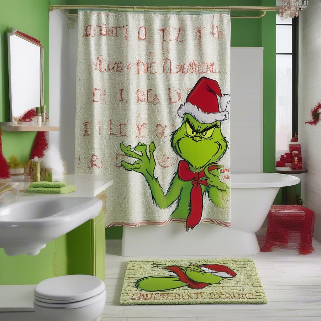 Grinch Bathroom Accessories