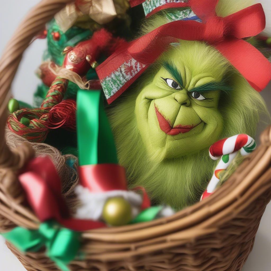 Grinch Bomb Gift Basket