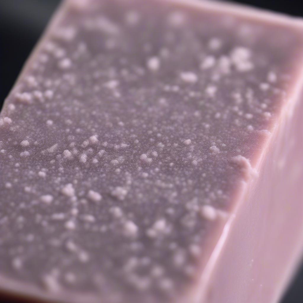 Exfoliating soap with grit