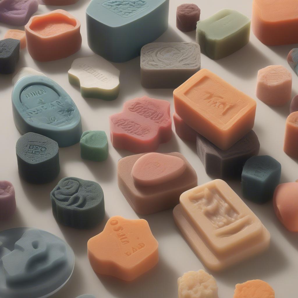 Variety of gritty soaps