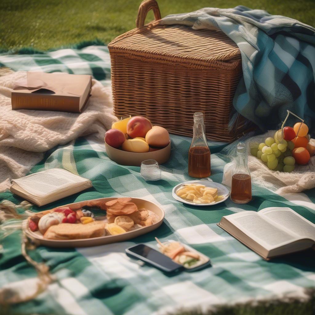 Outdoor Picnic with Groupon Blanket