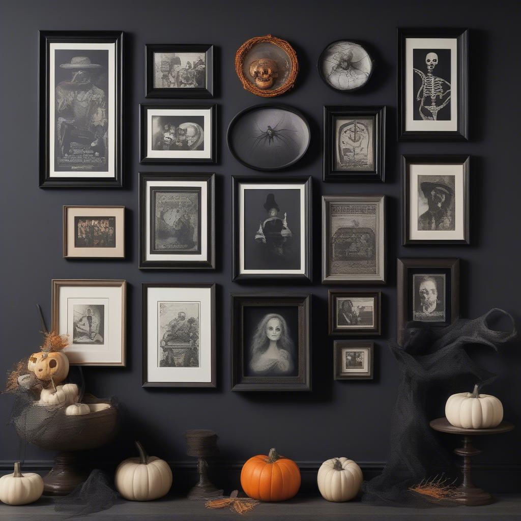 Halloween Framed Picture Gallery Wall