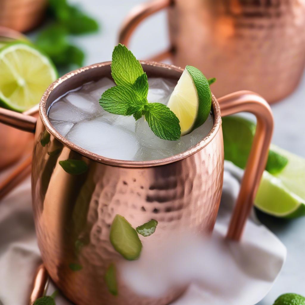 Hammered Copper Mugs and Moscow Mules