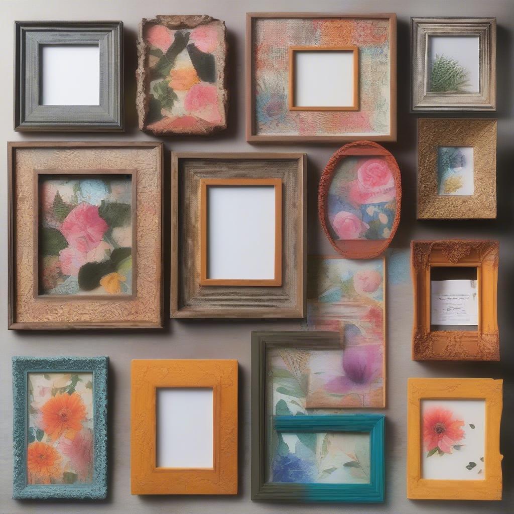 Hand Painted Photo Frames in Various Styles