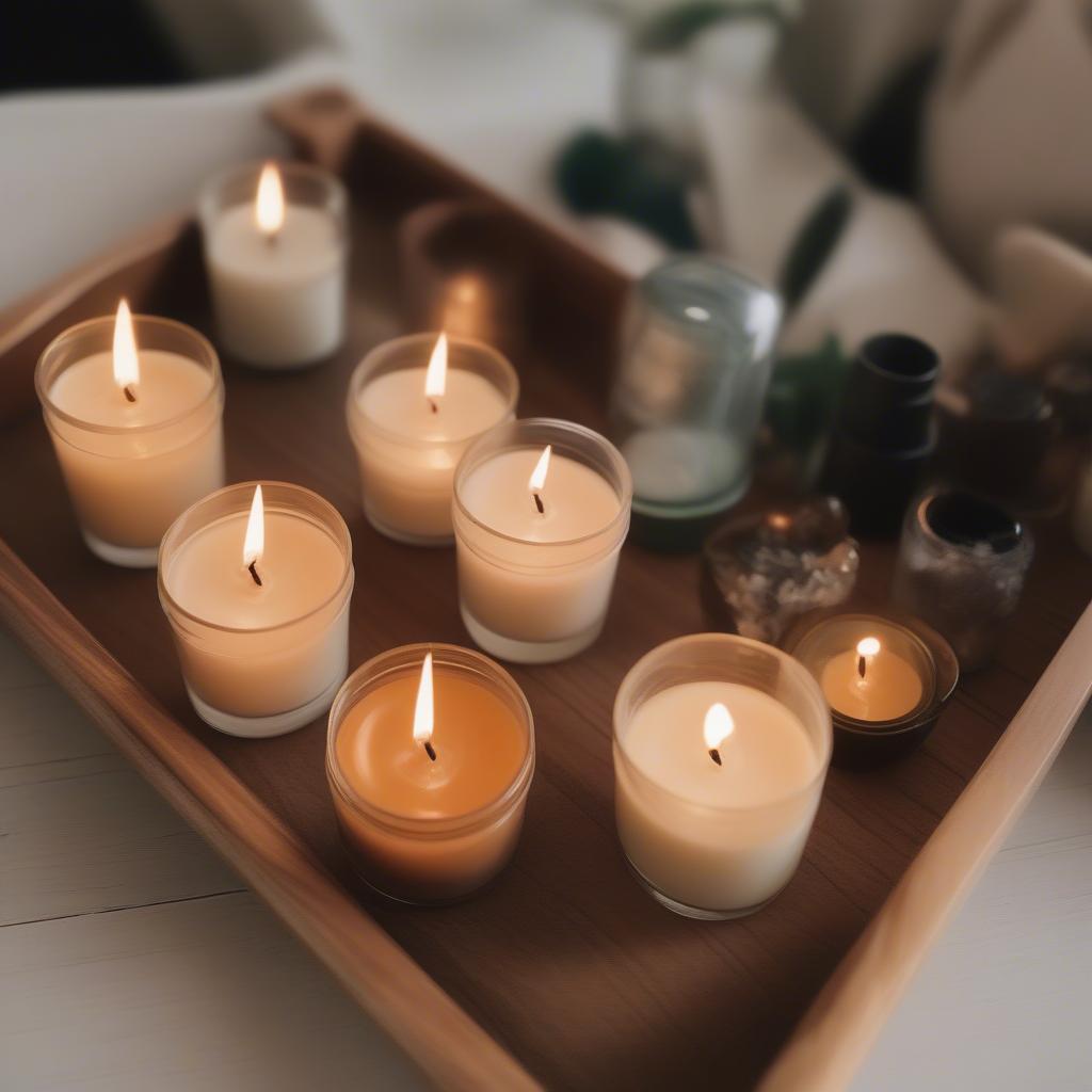 Hand-Poured Candles in a Tiny Kitchen