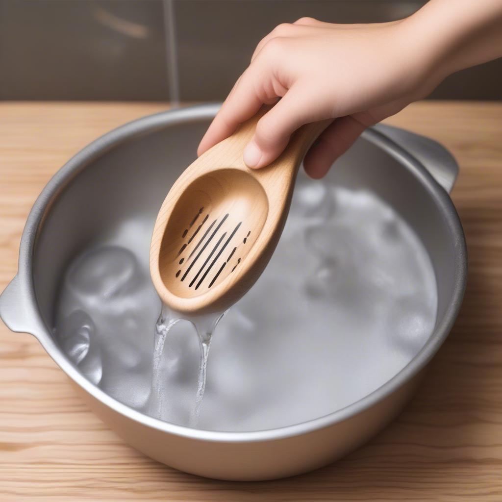 Hand Washing Wooden Measuring Spoons