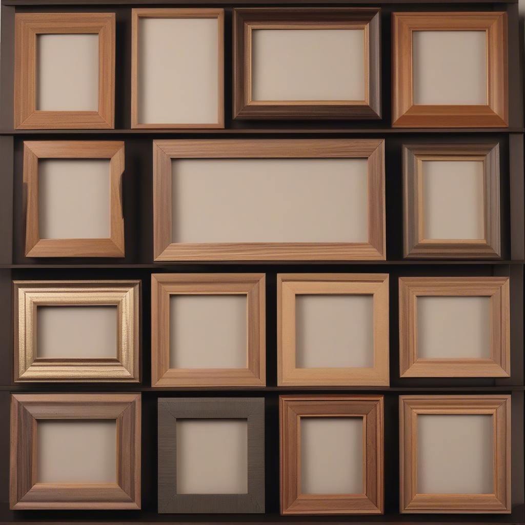 Variety of Handcrafted Wood Picture Frames