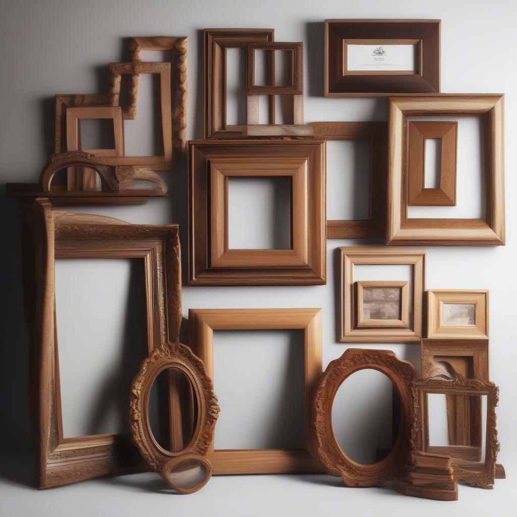 Variety of Handmade Wooden Picture Frames