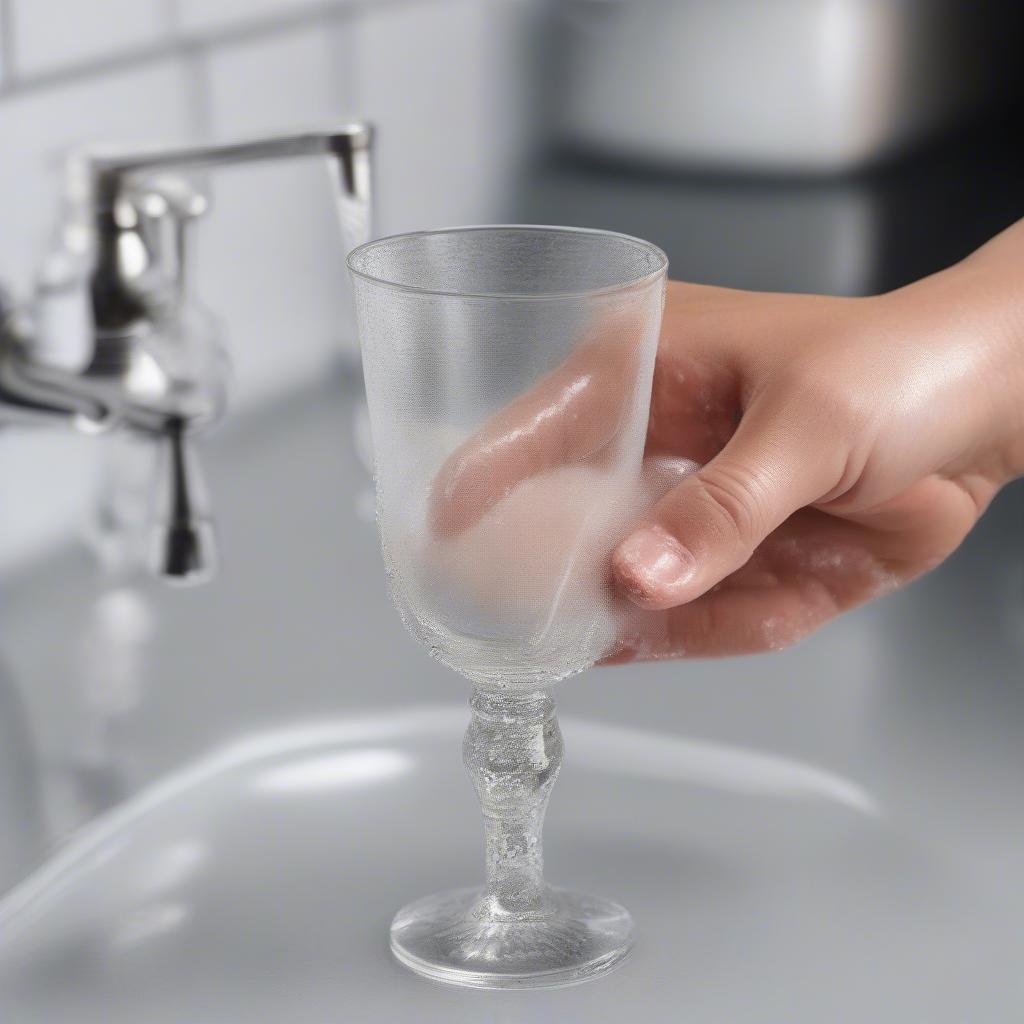 Handwashing Delicate Glassware