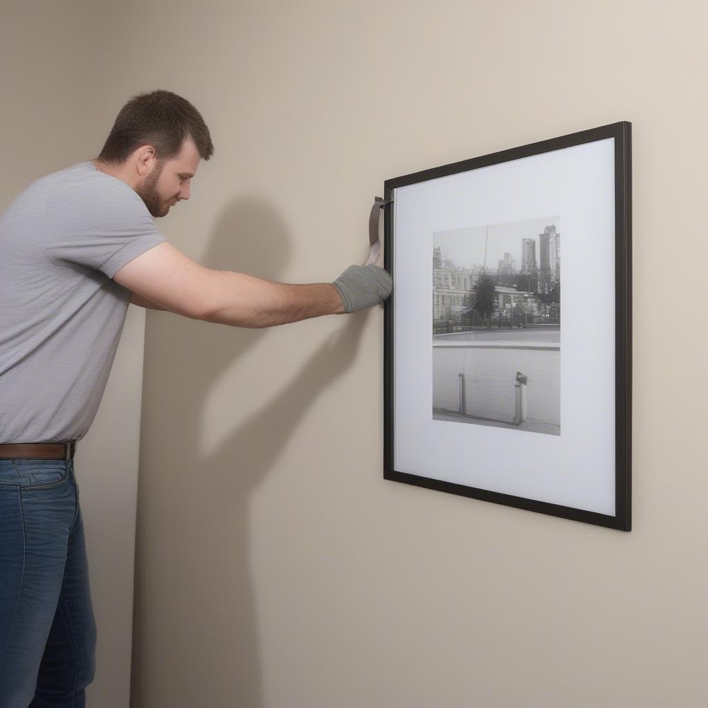 Hanging a 25x17 Frame Correctly