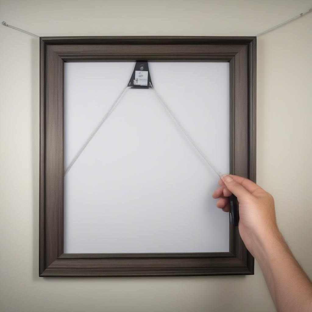 Properly Hanging a 12x16 Wood Picture Frame