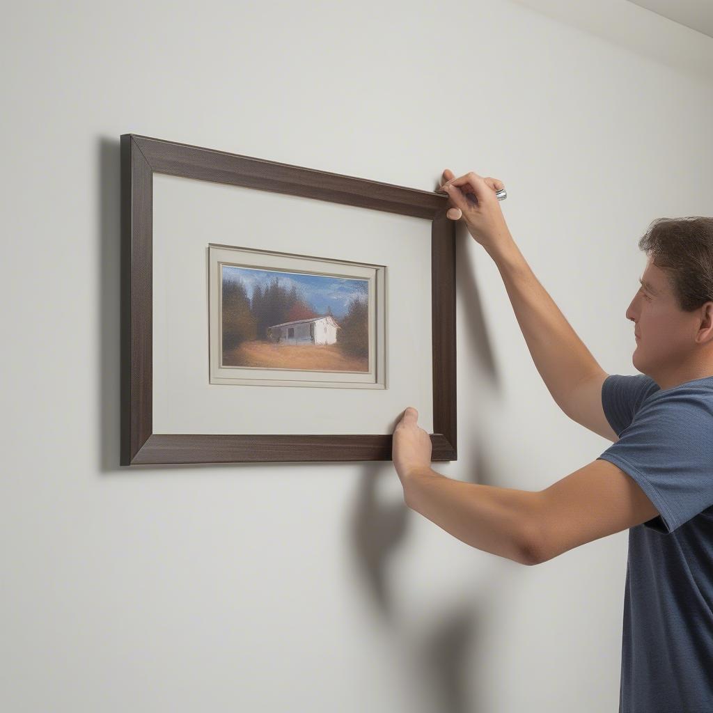 Hanging a 20x20 Picture Frame