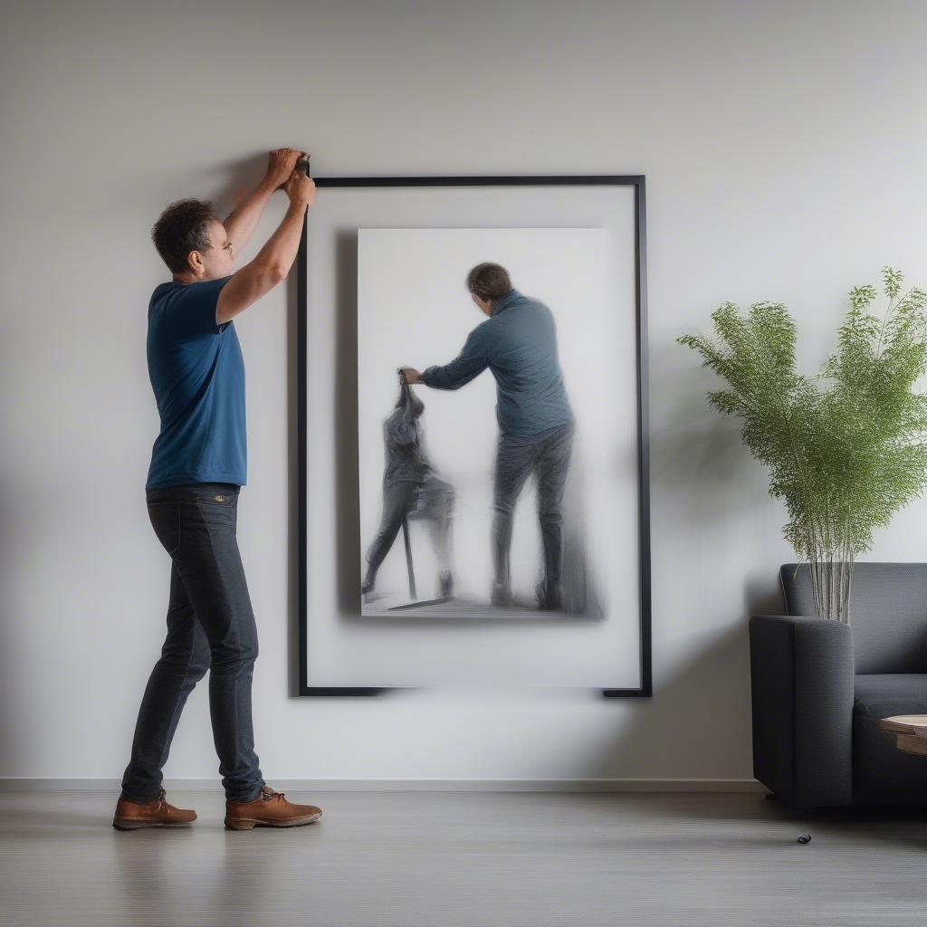 Hanging a Large Framed Print