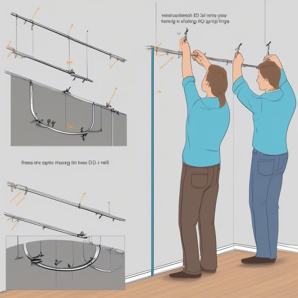 Hanging Artwork Using D-Rings and Wire