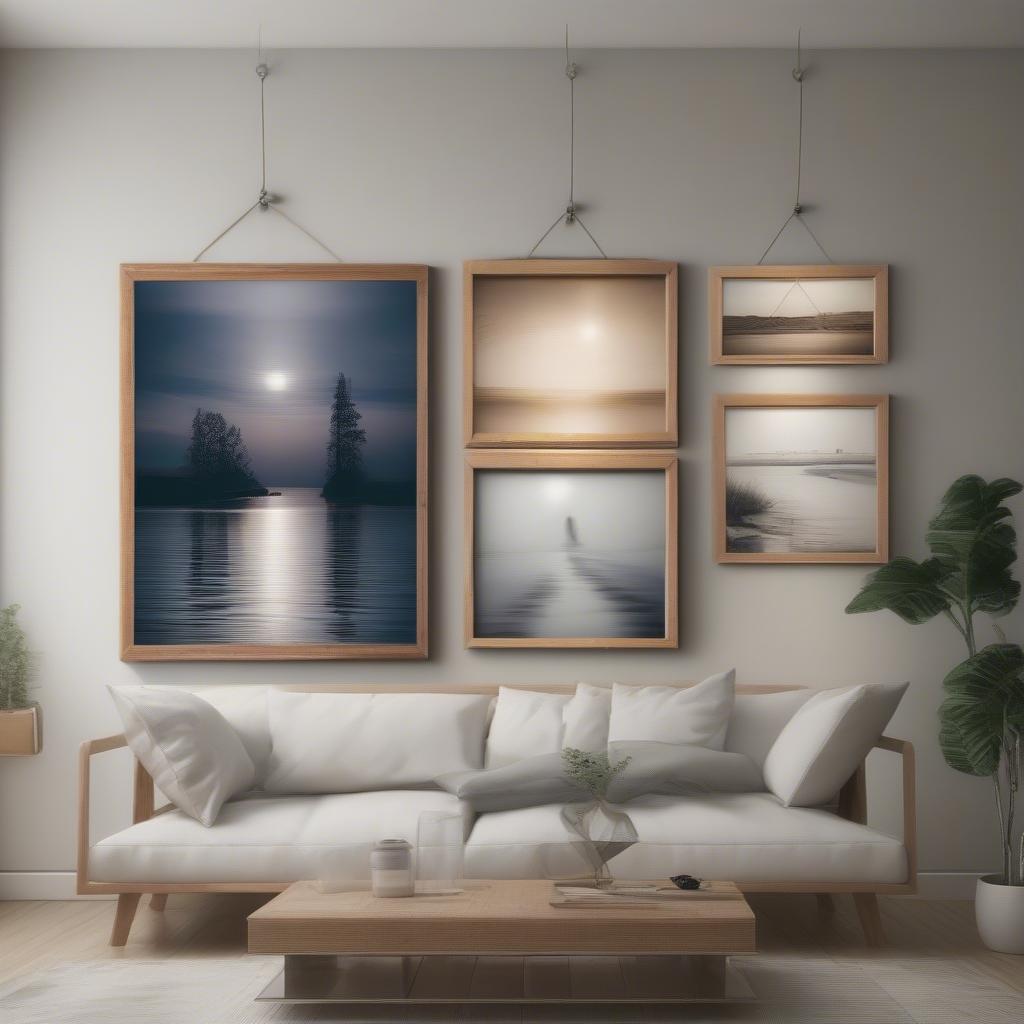 Securely Hanging Canvas Prints with Wood Frames