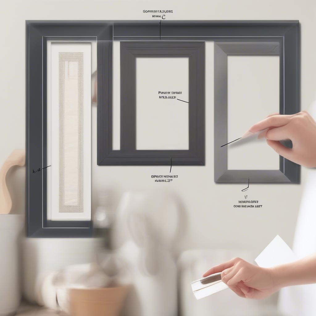 Steps to Hang Floating Collage Picture Frames