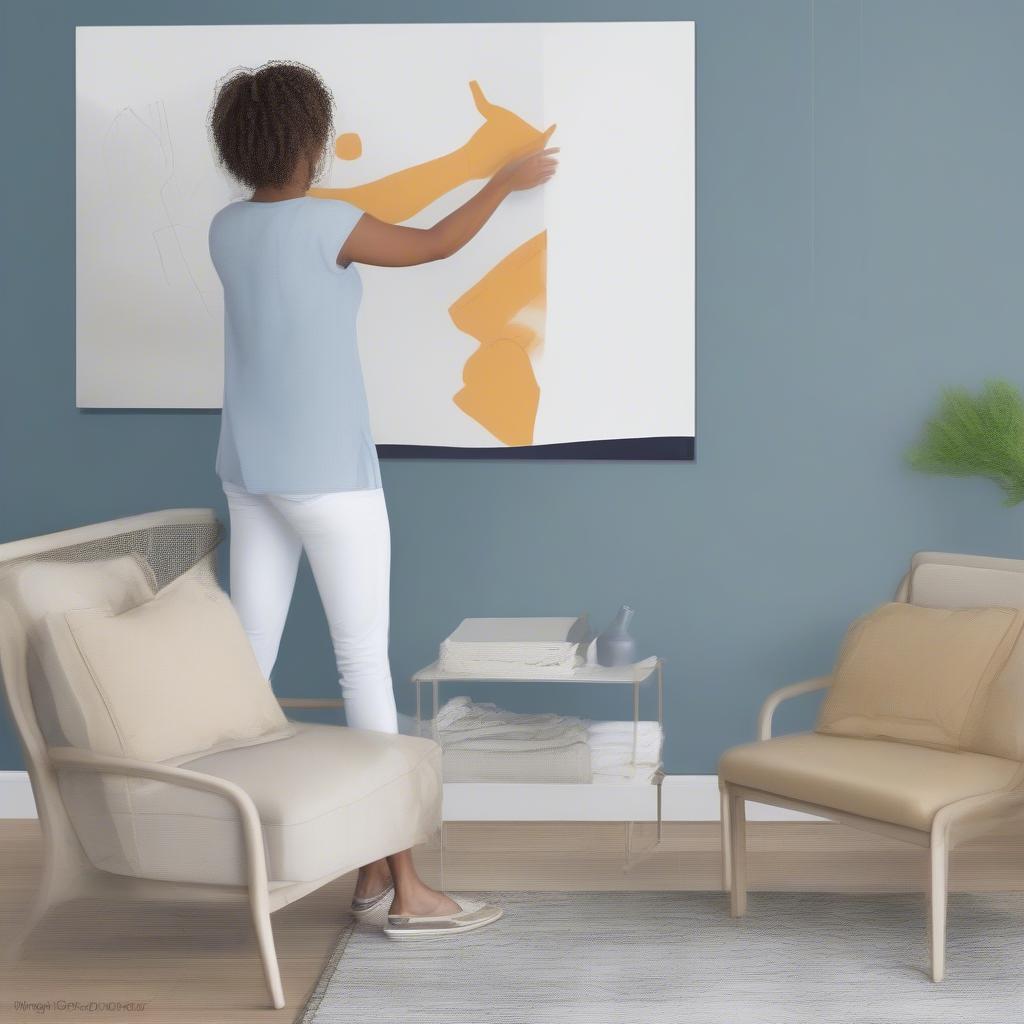 How to Hang a Large Canvas Print