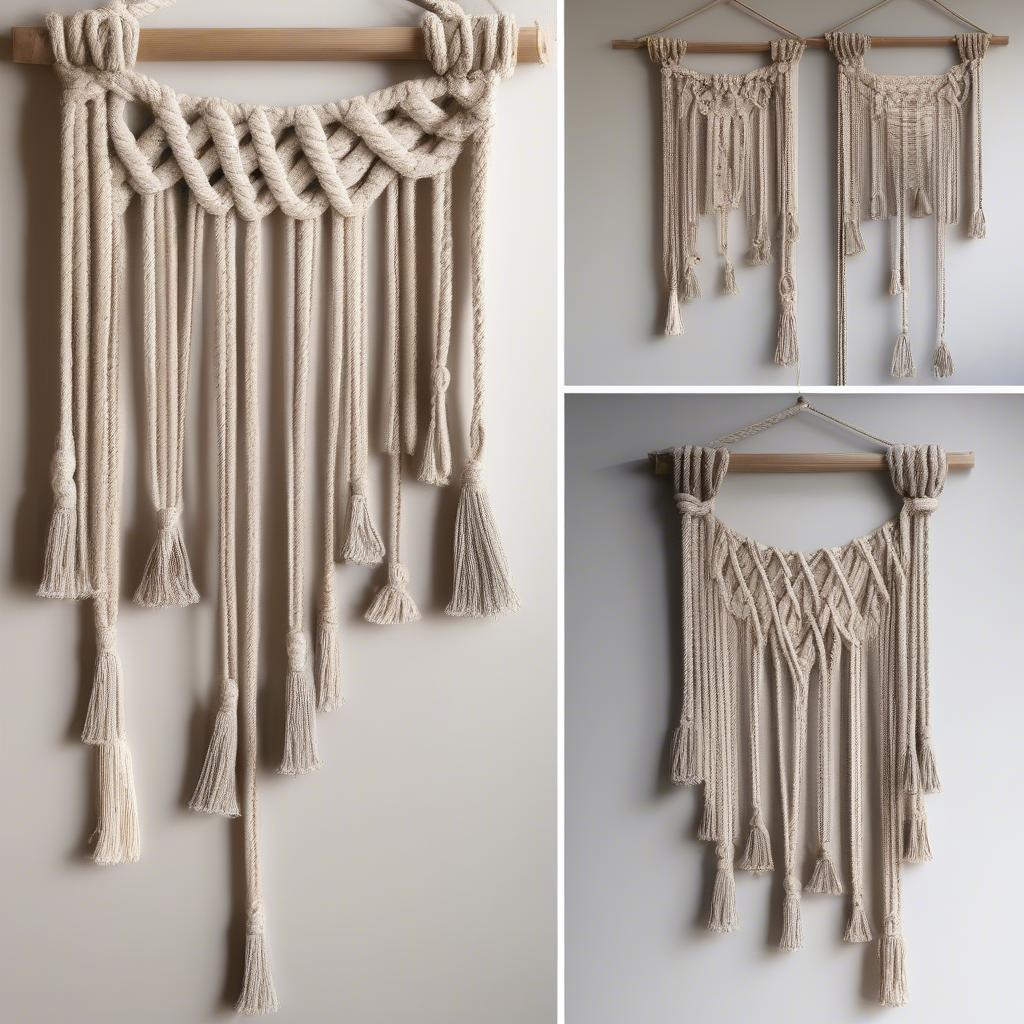 Different Hanging Techniques for Rope Pictures