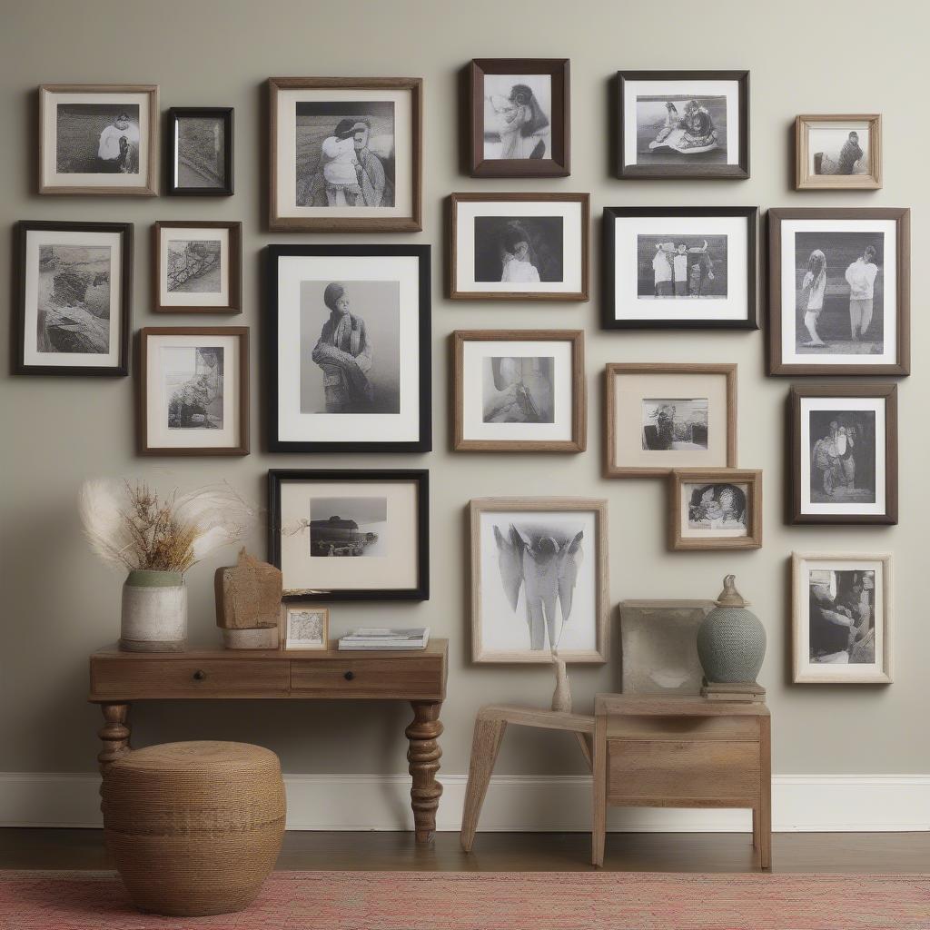 Hanging multiple Smallwoods frames to create a stunning gallery wall