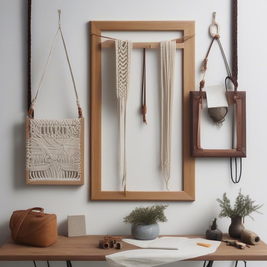 Creative Hanging Techniques for Wooden Frames