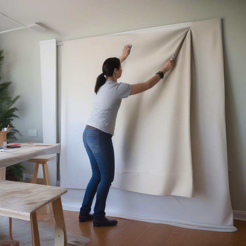 Hanging a Wall Size Canvas