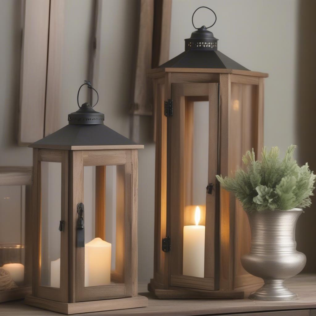 Hanging Wood Lanterns for Different Occasions