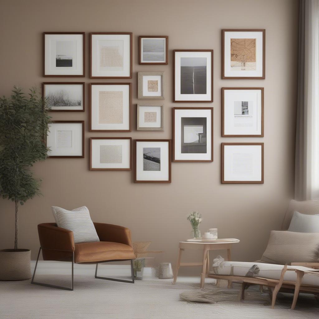 Hanging Wood Poster Frames in Different Rooms