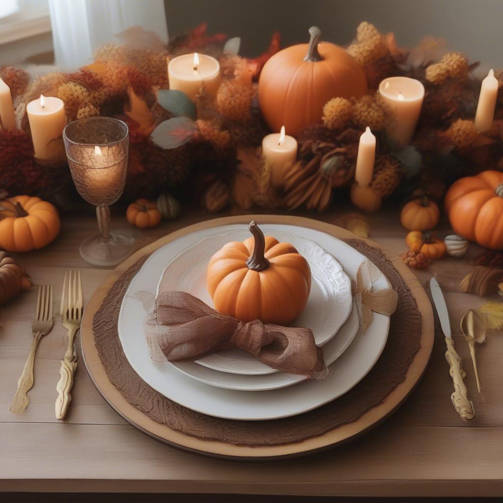 Happy Fall Y'all Sign as Table Decor