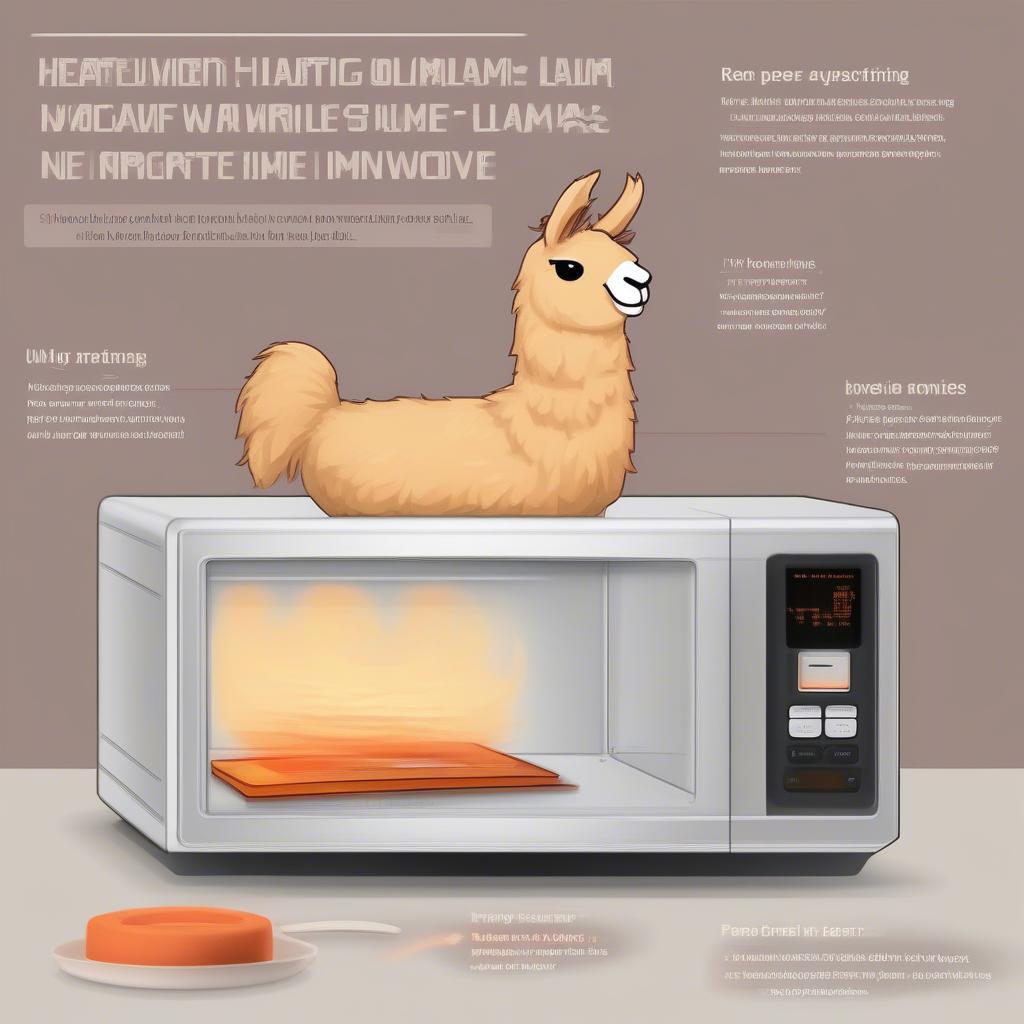 Heating a Llama Warmie in a Microwave