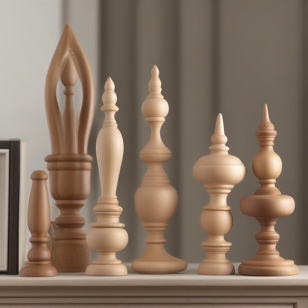 High Quality Wooden Finials