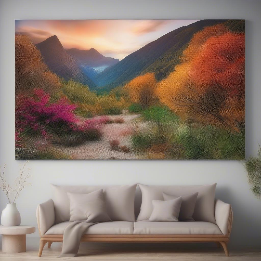 High-Resolution Nature Photo Printed on Canvas