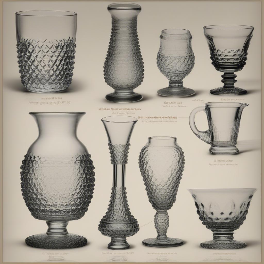 History of Hobnail Glassware