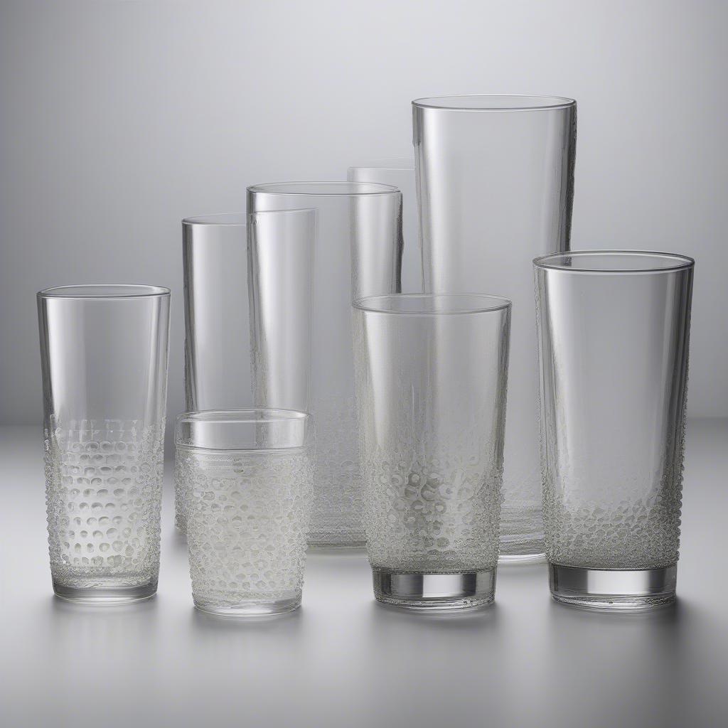 Comparing Hobnail Highball Glass Sizes