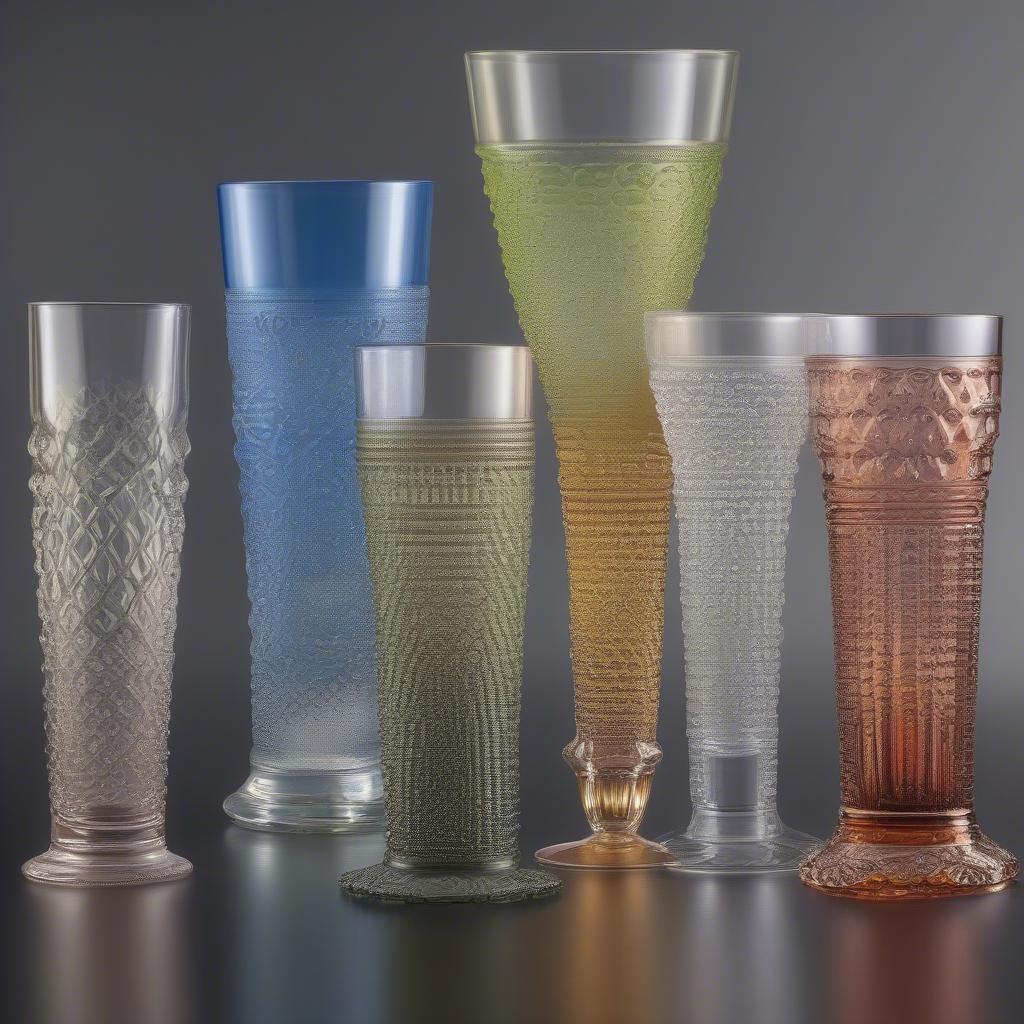 Different Styles of Hobnail Highball Glasses