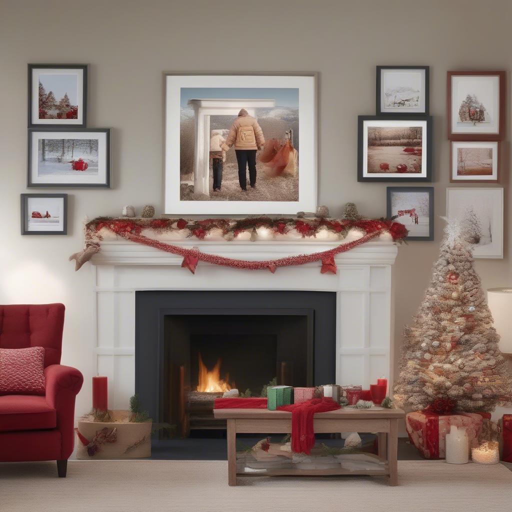 Holiday Picture Borders in Festive Home Decor