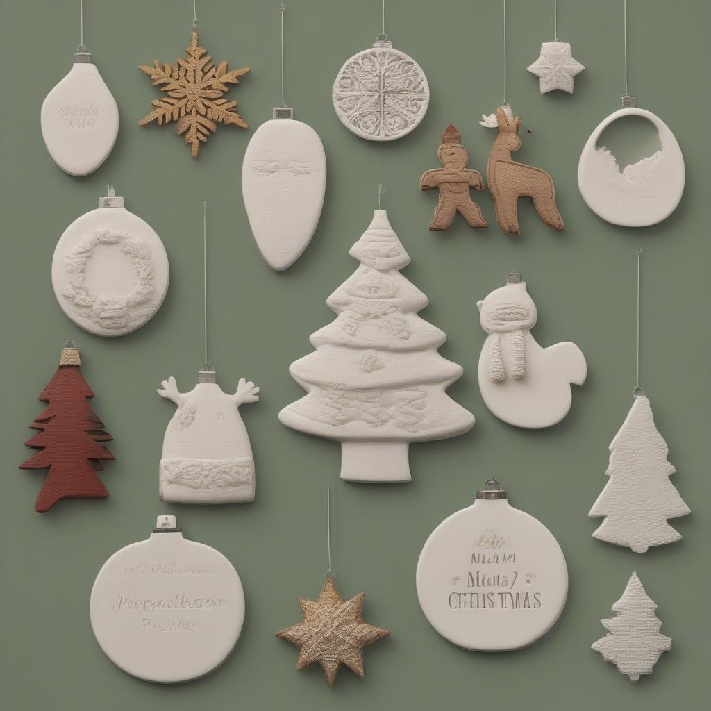 Holiday Picture Ornaments Variety