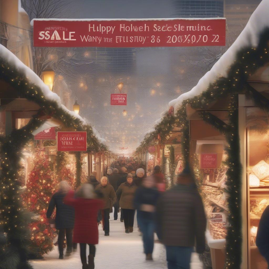 Holiday Sale Sign Placement